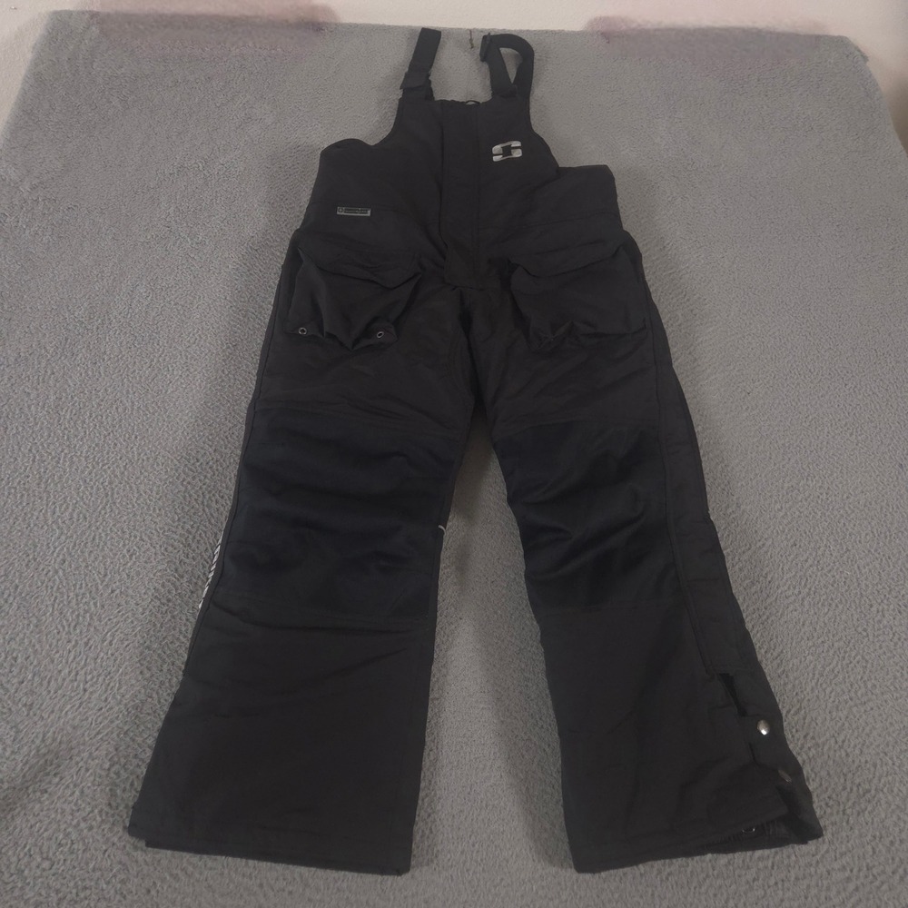 Striker Bibs Youth 14 Black Ice Predator Sureflote Insulated Straight Leg Pants